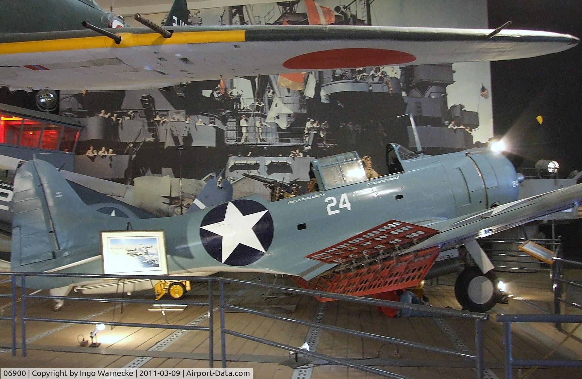 06900, Douglas SBD-4 Dauntless C/N 1775, Douglas SBD-4 Dauntless at the San Diego Air & Space Museum, San Diego CA