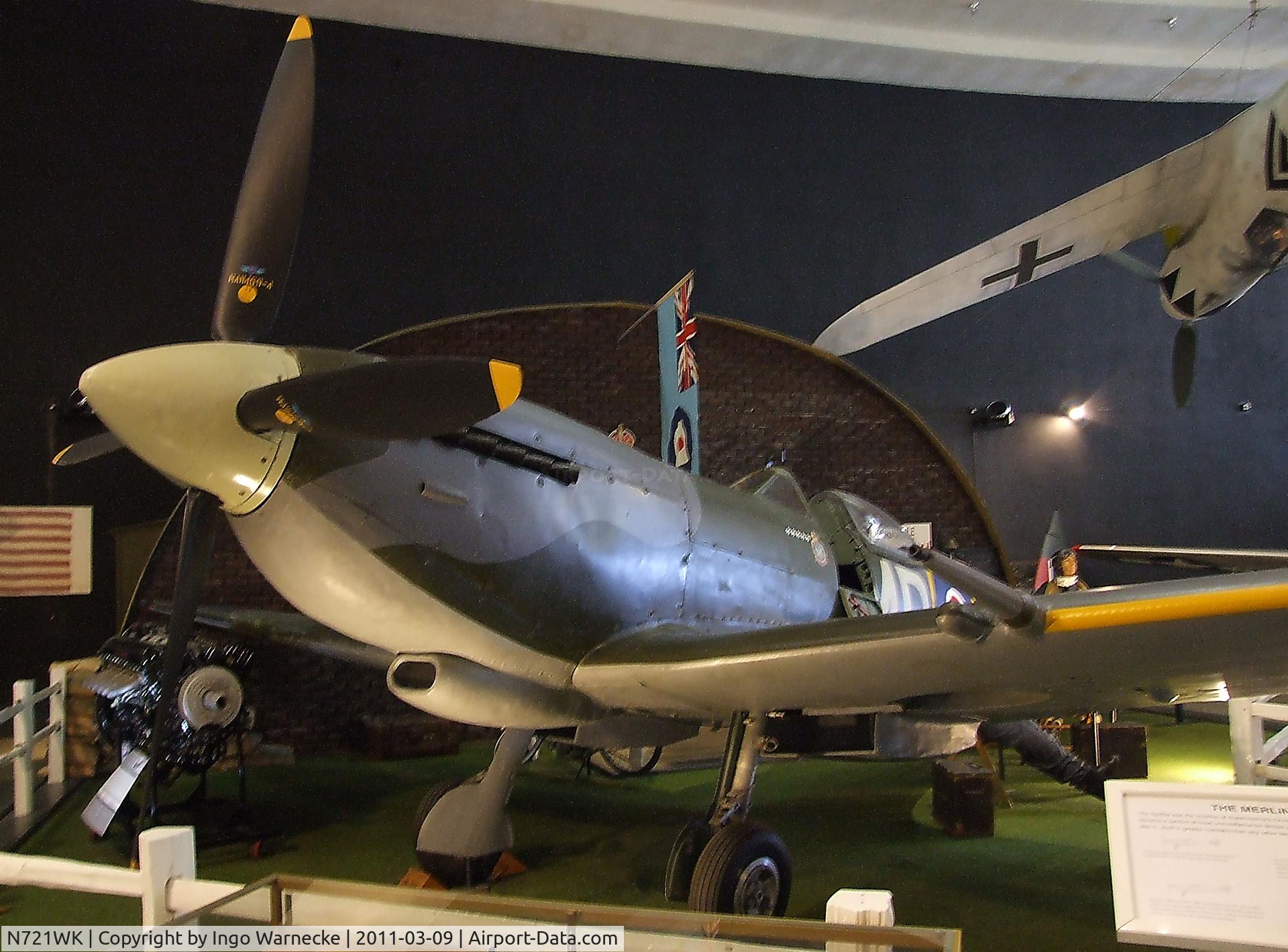 N721WK, 1945 Supermarine Spitfire LF. XVIe C/N CBAF.IX.4756, Supermarine Spitfire Mk XVI at the San Diego Air & Space Museum, San Diego CA
