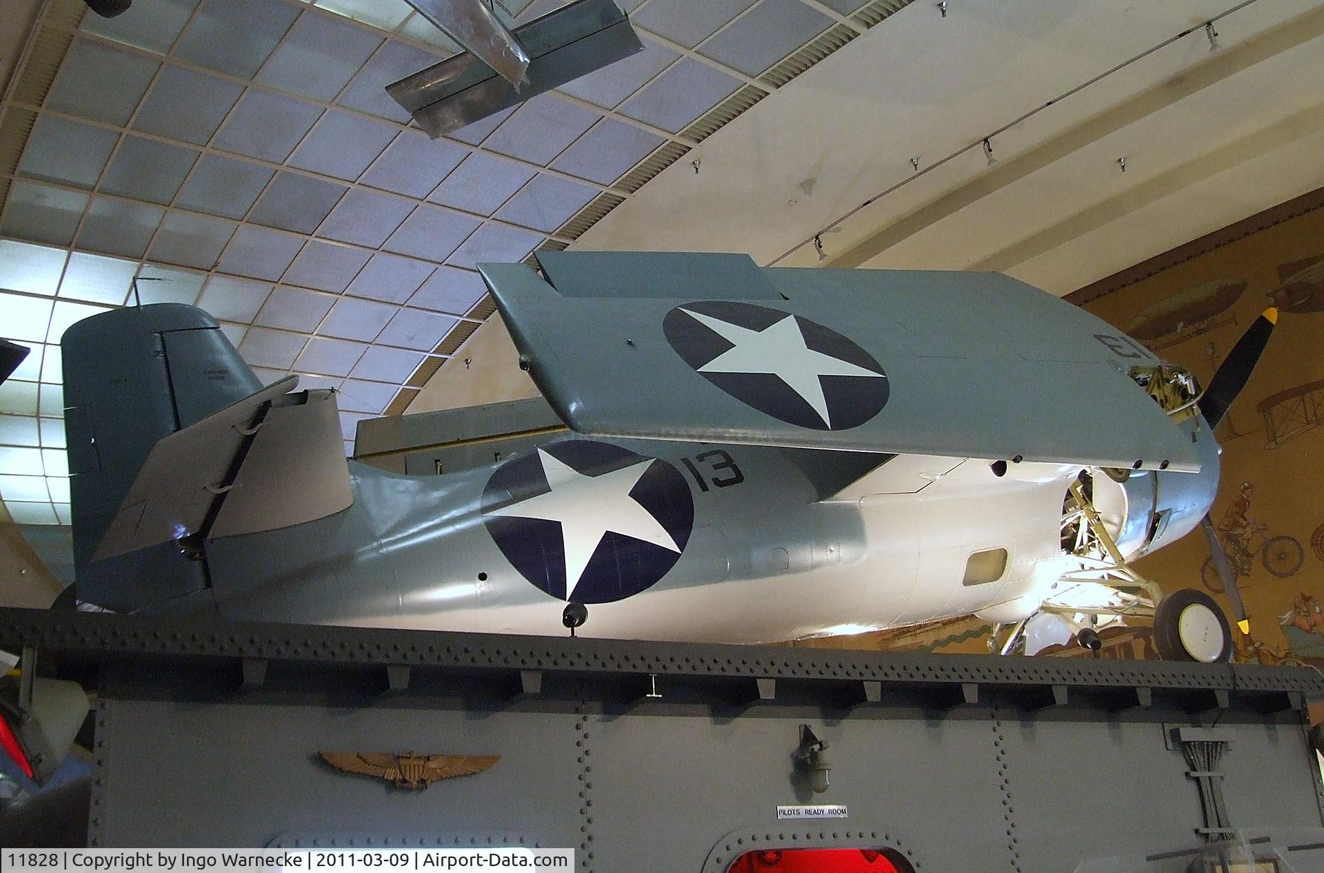 11828, 1942 Grumman F4F-4 Wildcat C/N 3523, Grumman F4F-4 Wildcat at the San Diego Air & Space Museum, San Diego CA