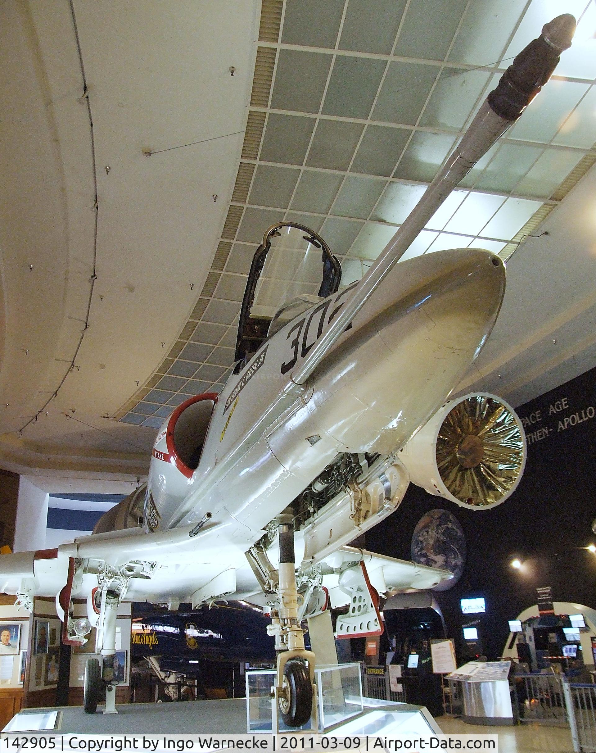 142905, Douglas A-4B Skyhawk C/N 11967, Douglas A-4B (A4D-2) Skyhawk at the San Diego Air & Space Museum, San Diego CA