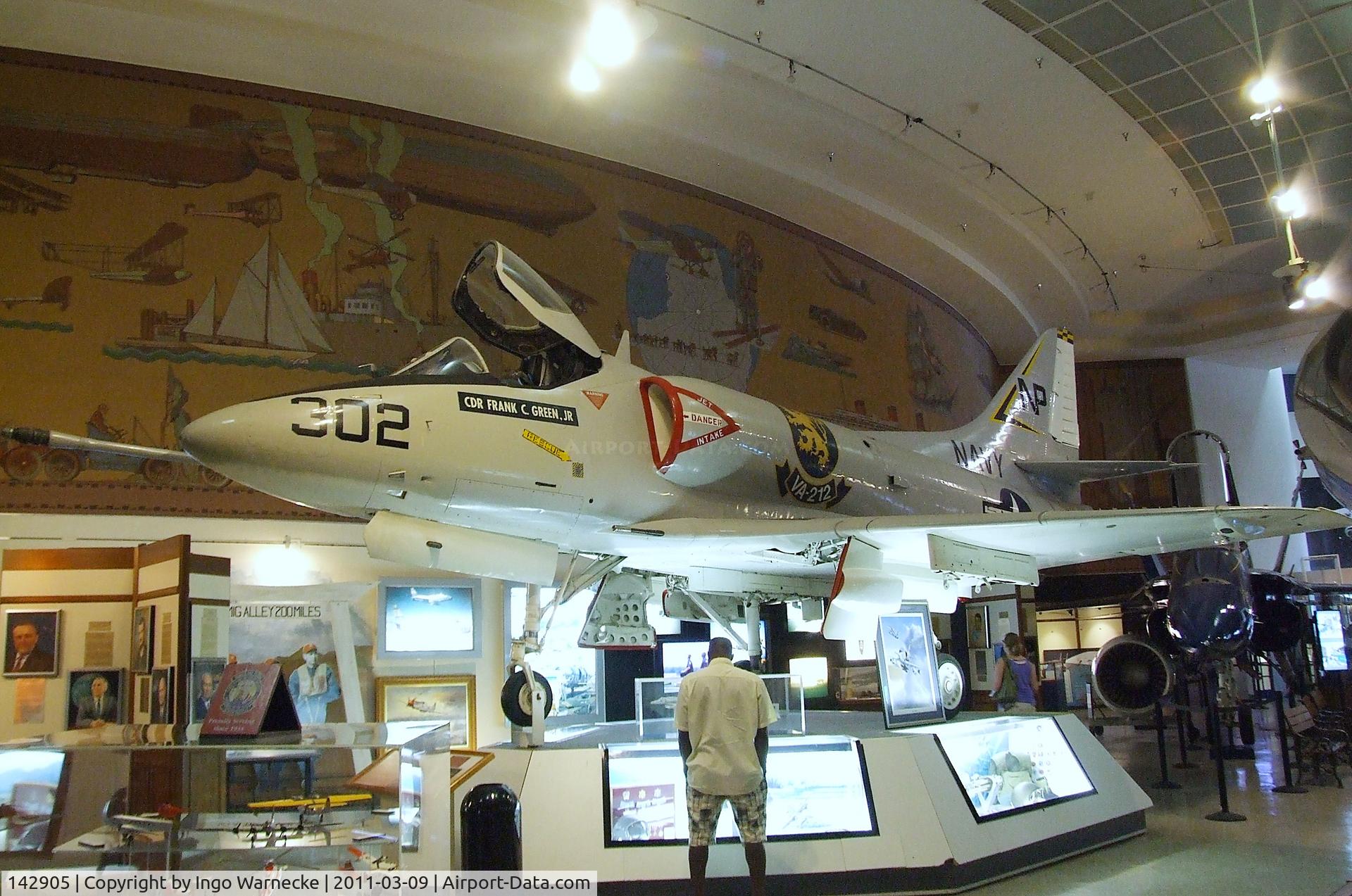 142905, Douglas A-4B Skyhawk C/N 11967, Douglas A-4B (A4D-2) Skyhawk at the San Diego Air & Space Museum, San Diego CA
