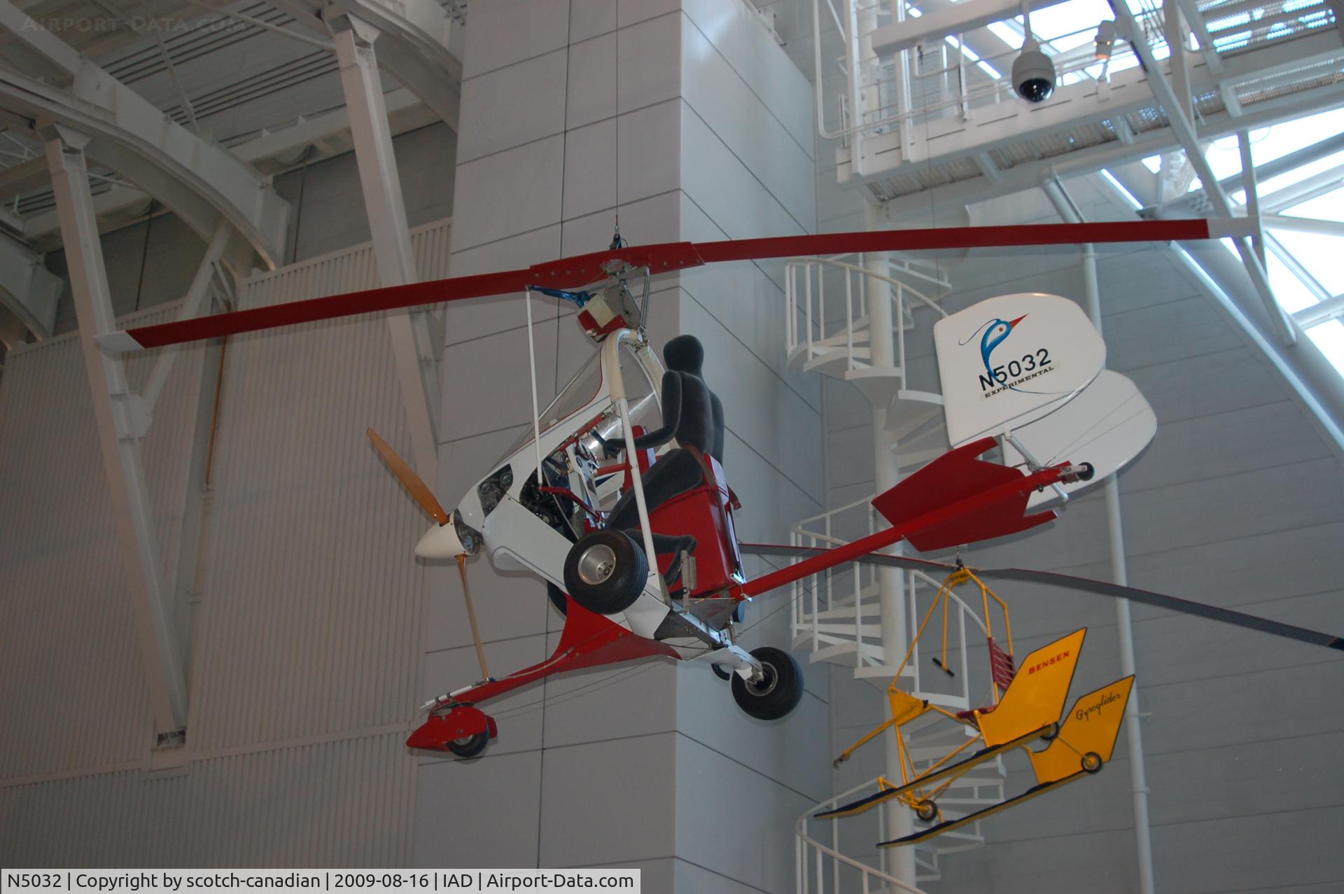 N5032, 1988 Gittens David L DAKI 530Z/IKENGA C/N DK001, Gyro 2000 Ikenga 530Z at the Steven F. Udvar-Hazy Center, Smithsonian National Air and Space Museum, Chantilly, VA