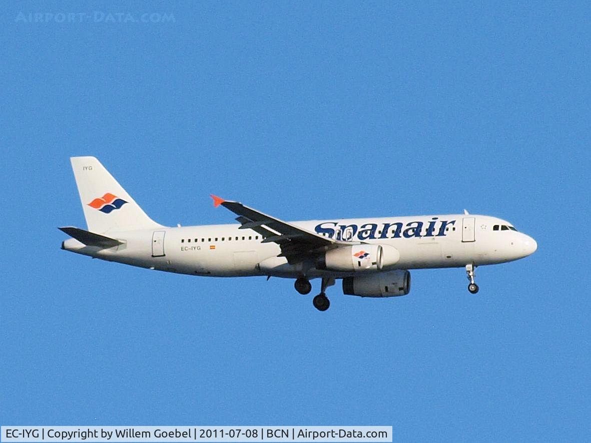 EC-IYG, 2004 Airbus A320-232 C/N 2210, Prepare for landing on Barcelona Airport