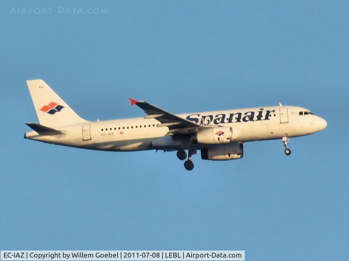 EC-IAZ, 2001 Airbus A320-232 C/N 1631, Prepare for landing on Barcelona Airport