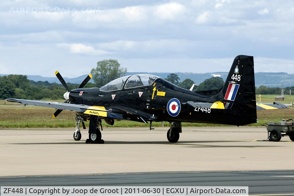 ZF448, 1992 Short S-312 Tucano T1 C/N S141/T112, One of the many Tucanos that were seen during the Aviation Group Leeuwarden visit to Linton on Ouse.