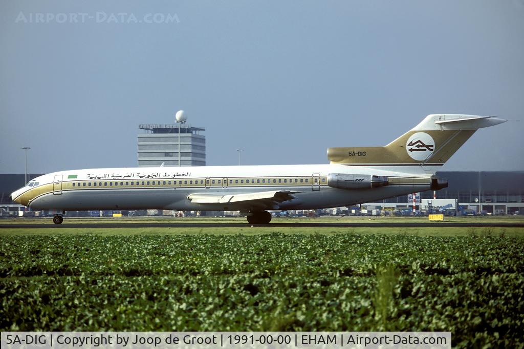 5A-DIG, 1977 Boeing 727-2L5 C/N 21333, Libyan Arab Airlines