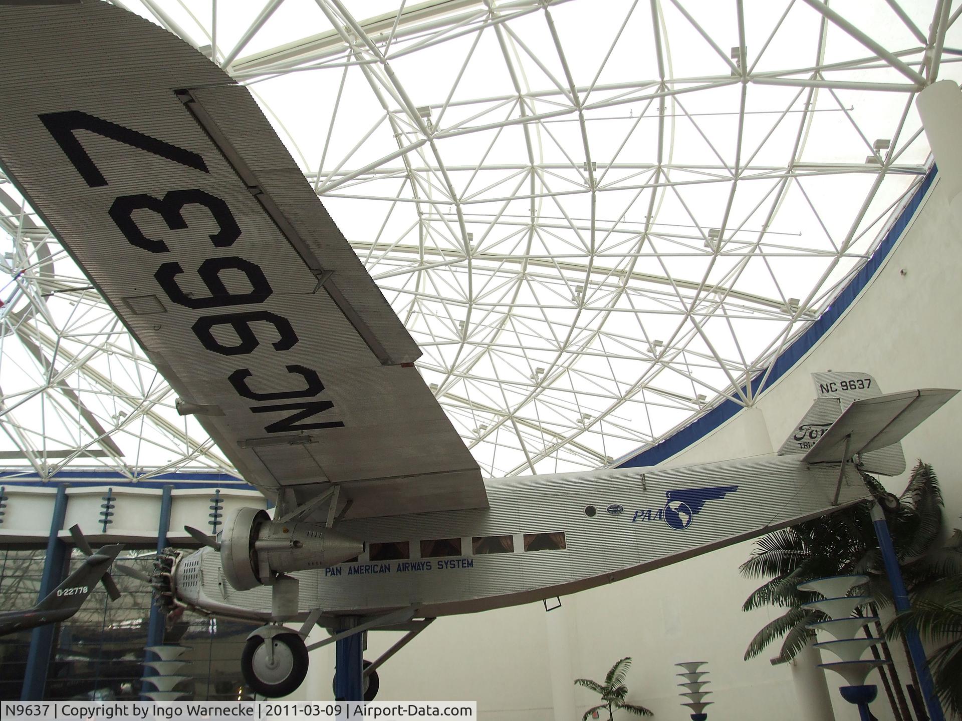 N9637, 1928 Ford 5-AT-B Tri-Motor C/N 11, Ford 5-AT-B Tri-Motor at the San Diego Air & Space Museum, San Diego CA