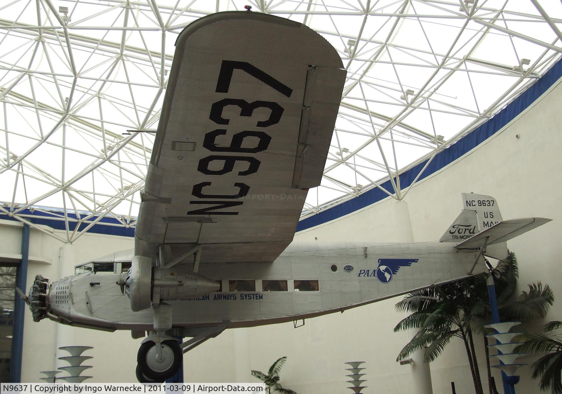 N9637, 1928 Ford 5-AT-B Tri-Motor C/N 11, Ford 5-AT-B Tri-Motor at the San Diego Air & Space Museum, San Diego CA
