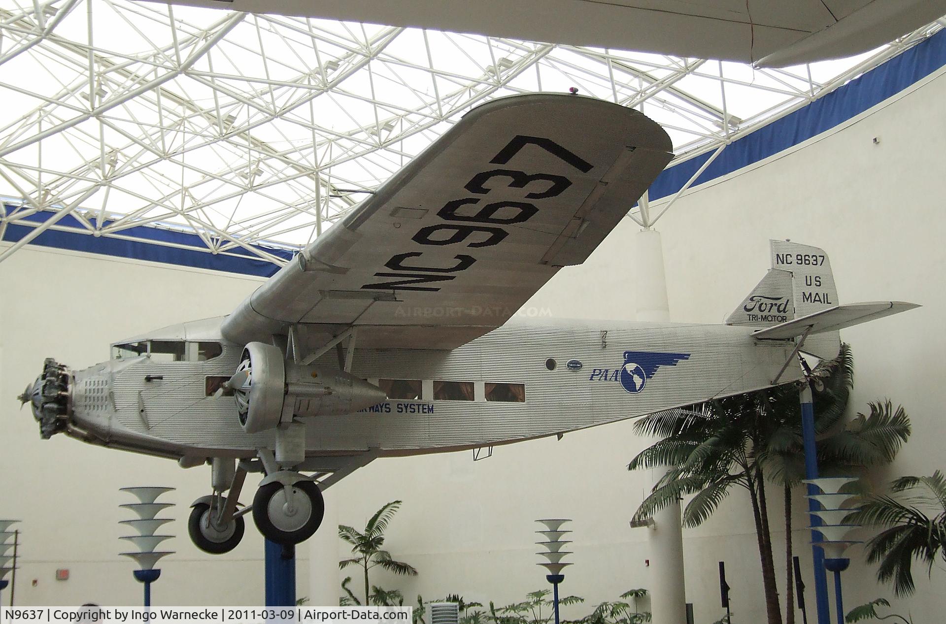 N9637, 1928 Ford 5-AT-B Tri-Motor C/N 11, Ford 5-AT-B Tri-Motor at the San Diego Air & Space Museum, San Diego CA