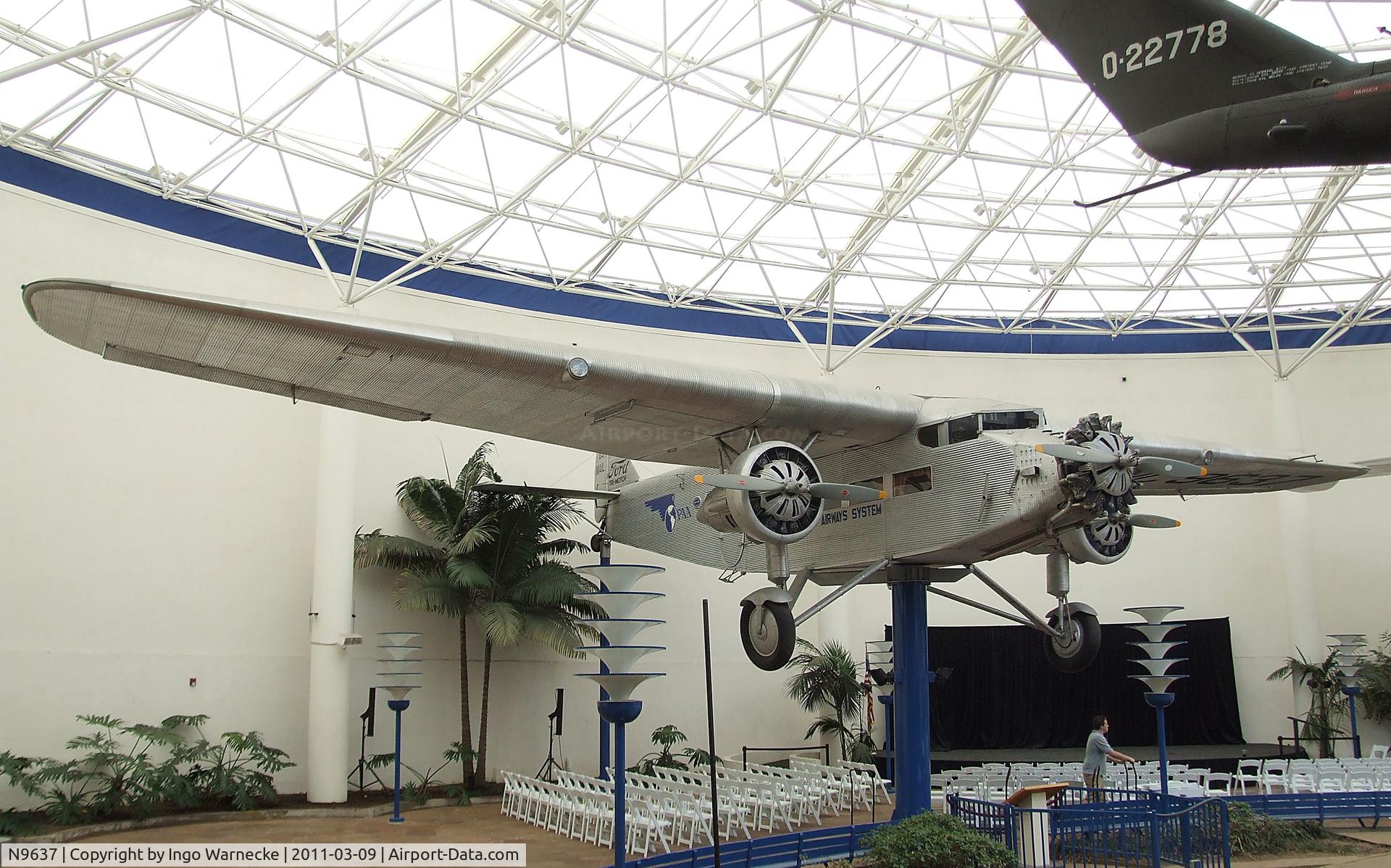 N9637, 1928 Ford 5-AT-B Tri-Motor C/N 11, Ford 5-AT-B Tri-Motor at the San Diego Air & Space Museum, San Diego CA