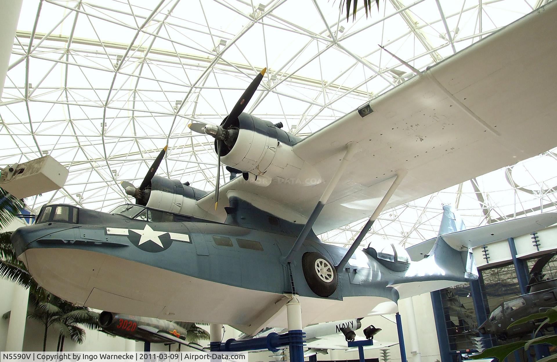 N5590V, Consolidated Vultee 28-5ACF C/N 1768 (USN48406), Consolidated PBY-5A Catalina at the San Diego Air & Space Museum, San Diego CA