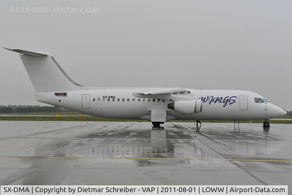 SX-DMA, 1998 British Aerospace Avro 100 C/N E.3341, Skywings Bae 146