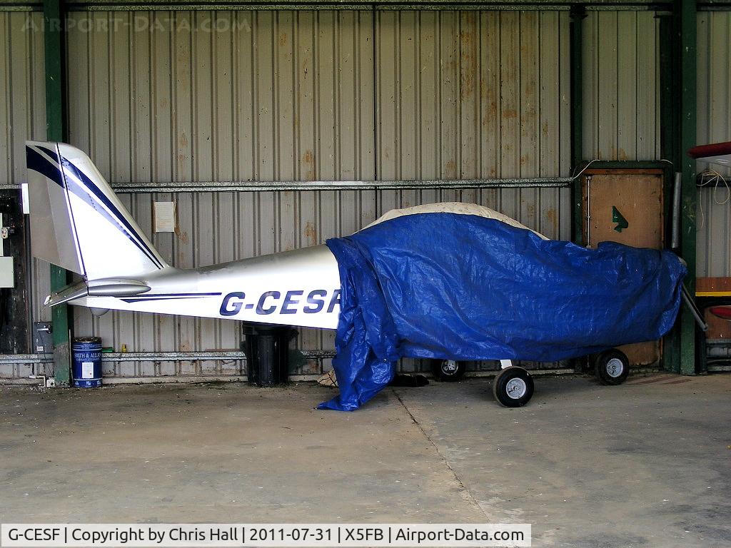 G-CESF, 2007 Aerotechnik EV-97 TeamEurostar UK C/N 3008, at Fishburn Airfield