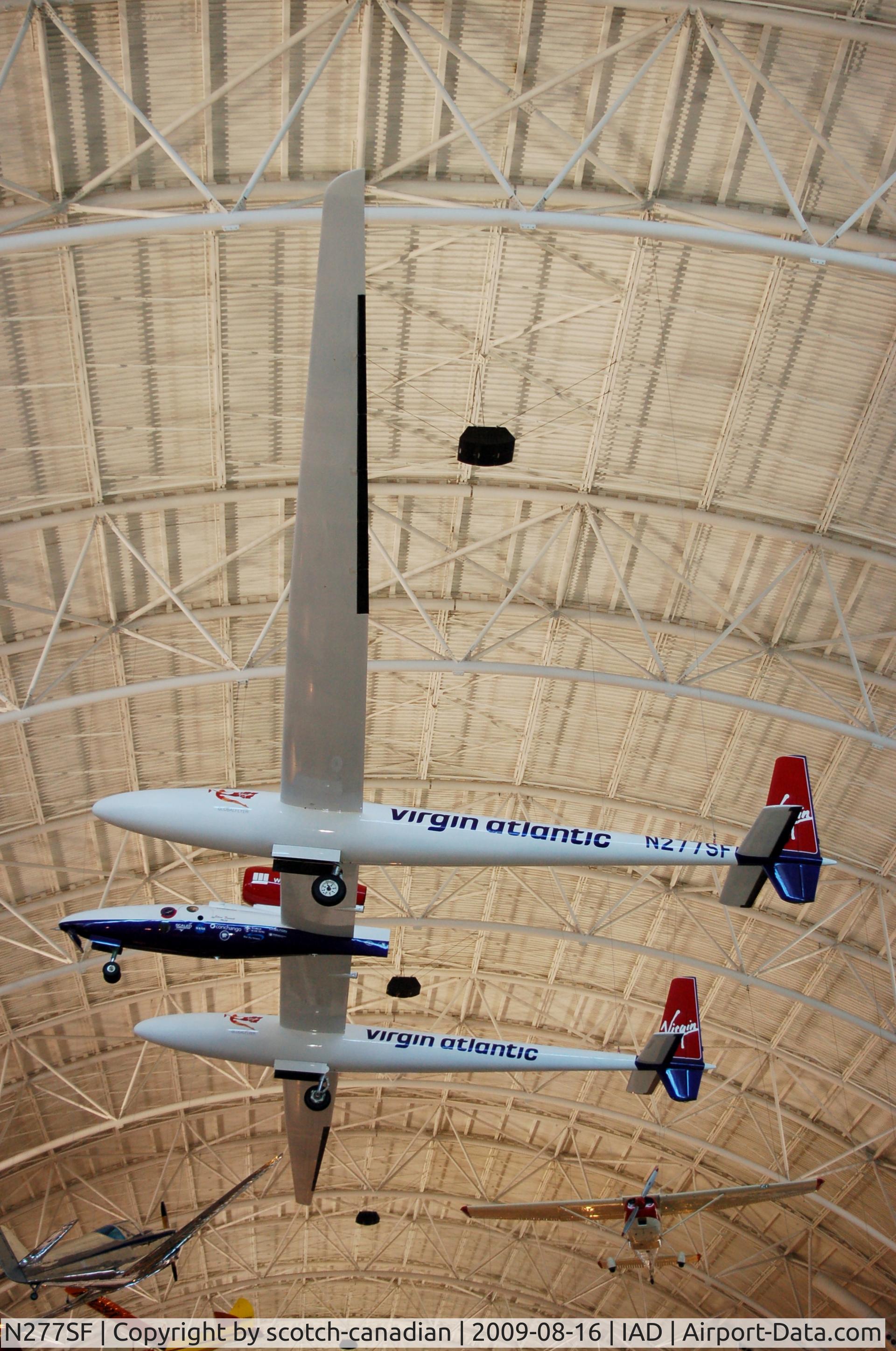 N277SF, 2004 Scaled Composites SC.311 GlobalFlyer C/N 001, Virgin Atlantic Global Flyer at the Steven F. Udvar-Hazy Center, Smithsonian National Air and Space Museum, Chantilly, VA