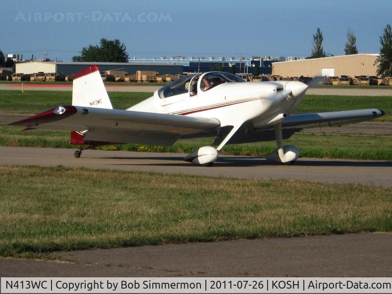 N413WC, 2009 Vans RV-9 C/N 91607, Departing Airventure 2011