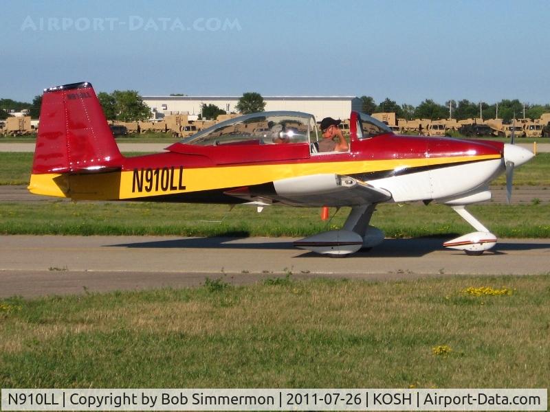 N910LL, Vans RV-8A C/N 80910, Departing Airventure 2011