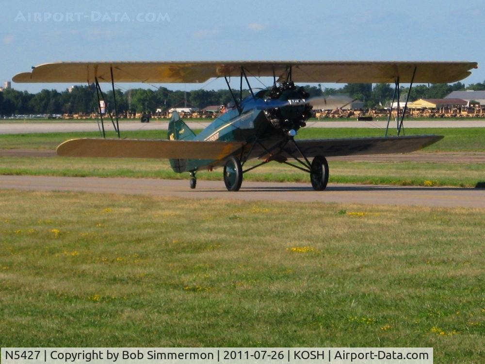 N5427, 1928 Travel Air 4000 C/N 516, Departing Airventure 2011