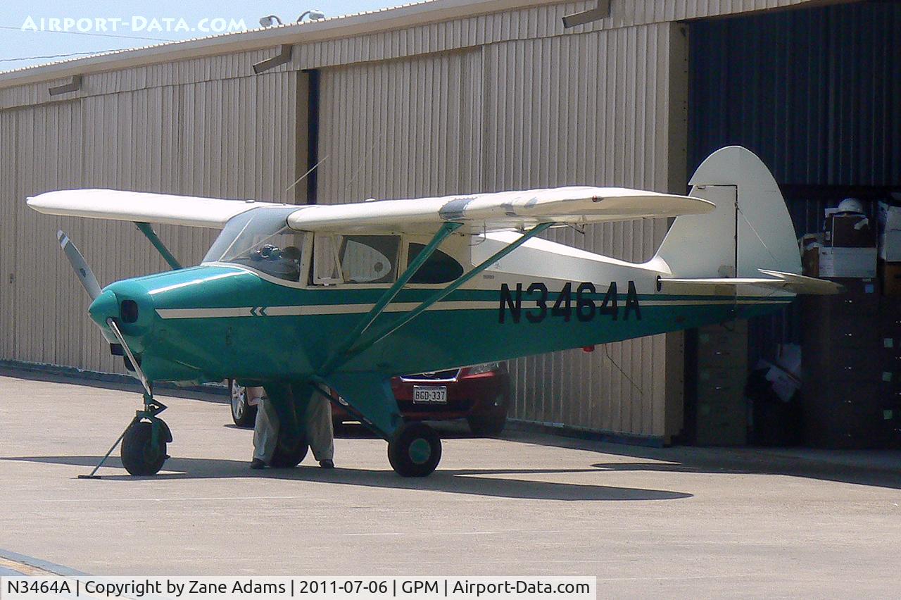 N3464A, 1953 Piper PA-22-135 Tri-Pacer C/N 22-1737, At Grand Prairie Municipal