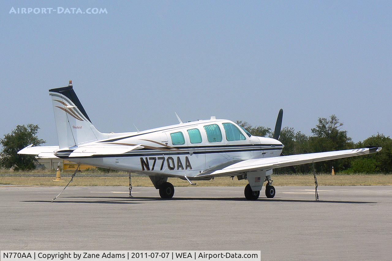 N770AA, 1978 Beech A36 Bonanza 36 C/N E-1413, Parker County Airport, Weatherford, TX