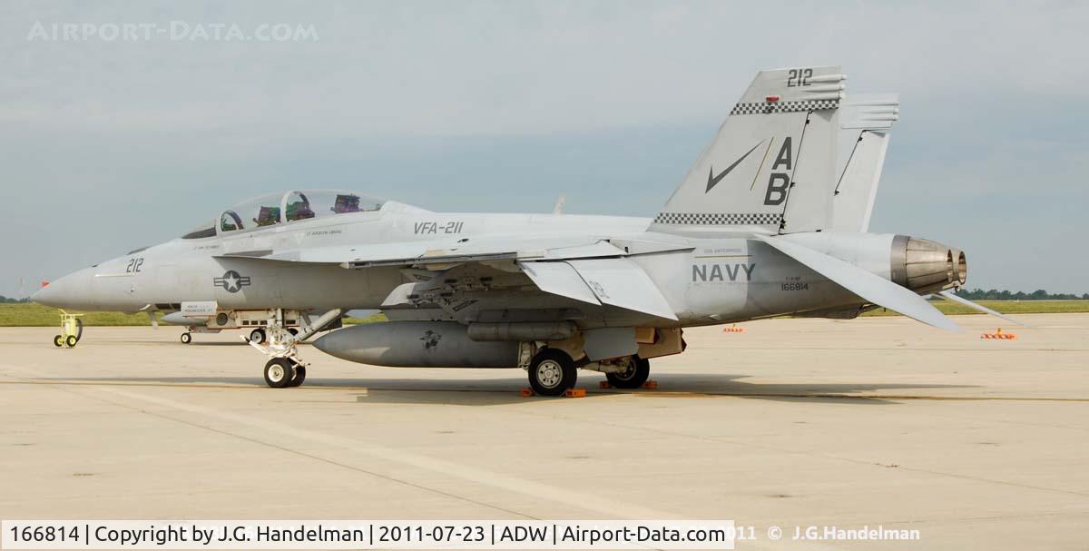 166814, Boeing F/A-18F Super Hornet C/N F187, At NAF Washington