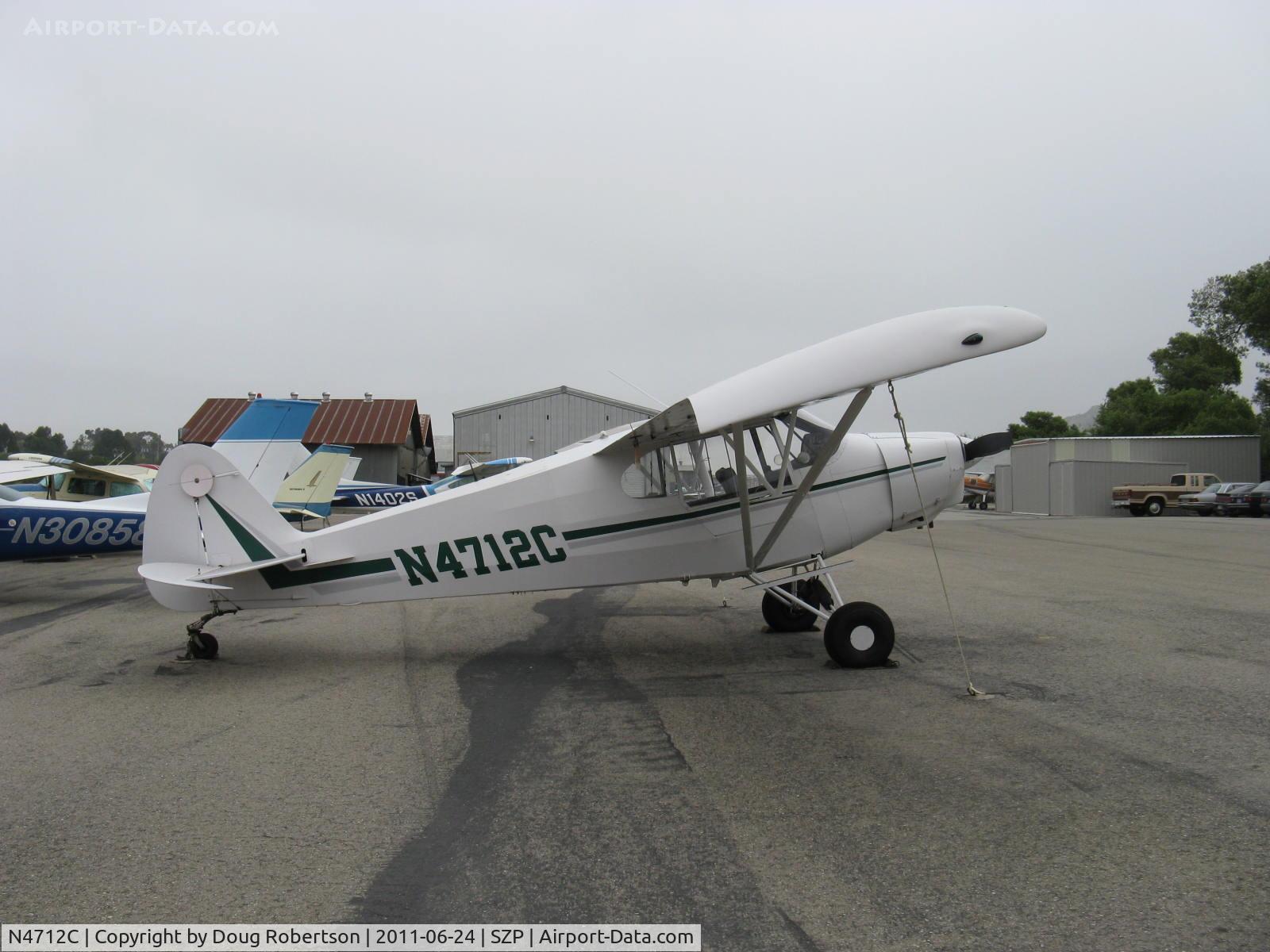 N4712C, 1947 Piper PA-12 Super Cruiser C/N 12-3989, 1947 Piper PA-12 SUPER CRUISER, Lycoming O-235 108 Hp, Booster tips, with apt N number