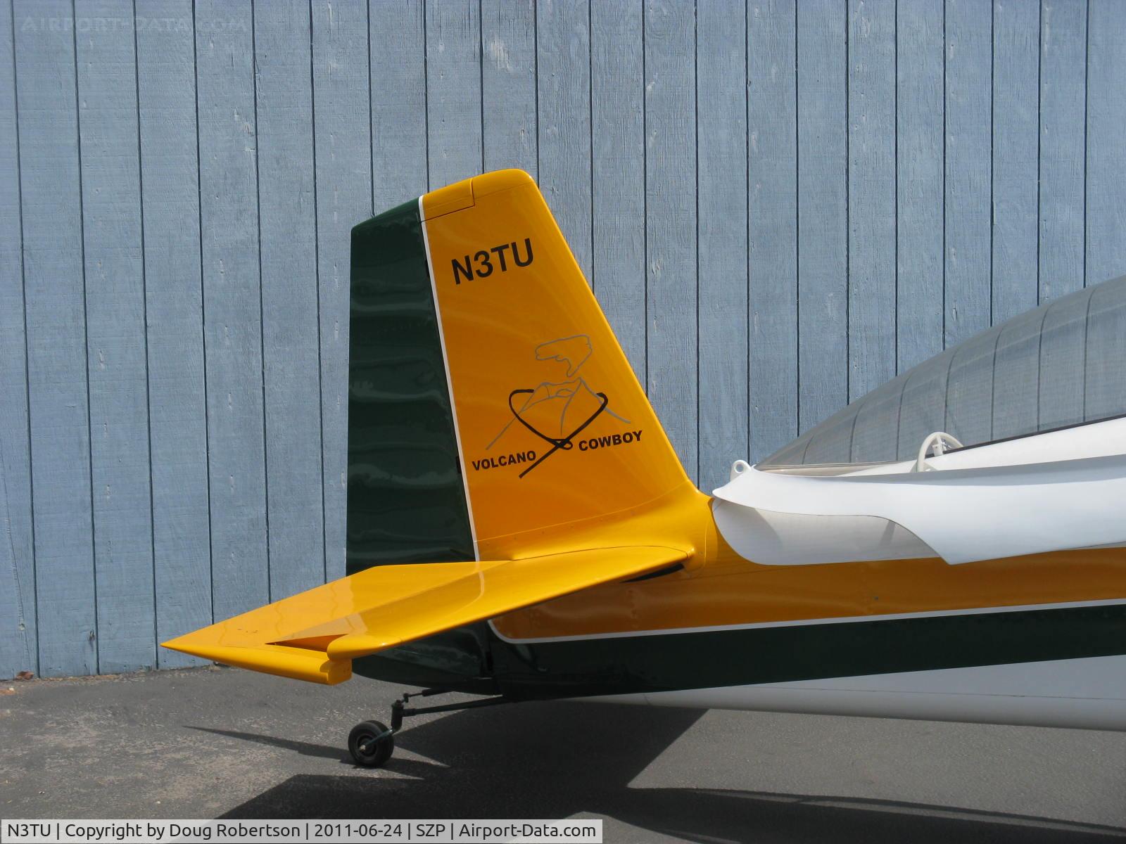 N3TU, 2006 Vans RV-8 C/N 81951, 2006 Miller VAN's RV-8, 'Volcano Cowboy's' tail art