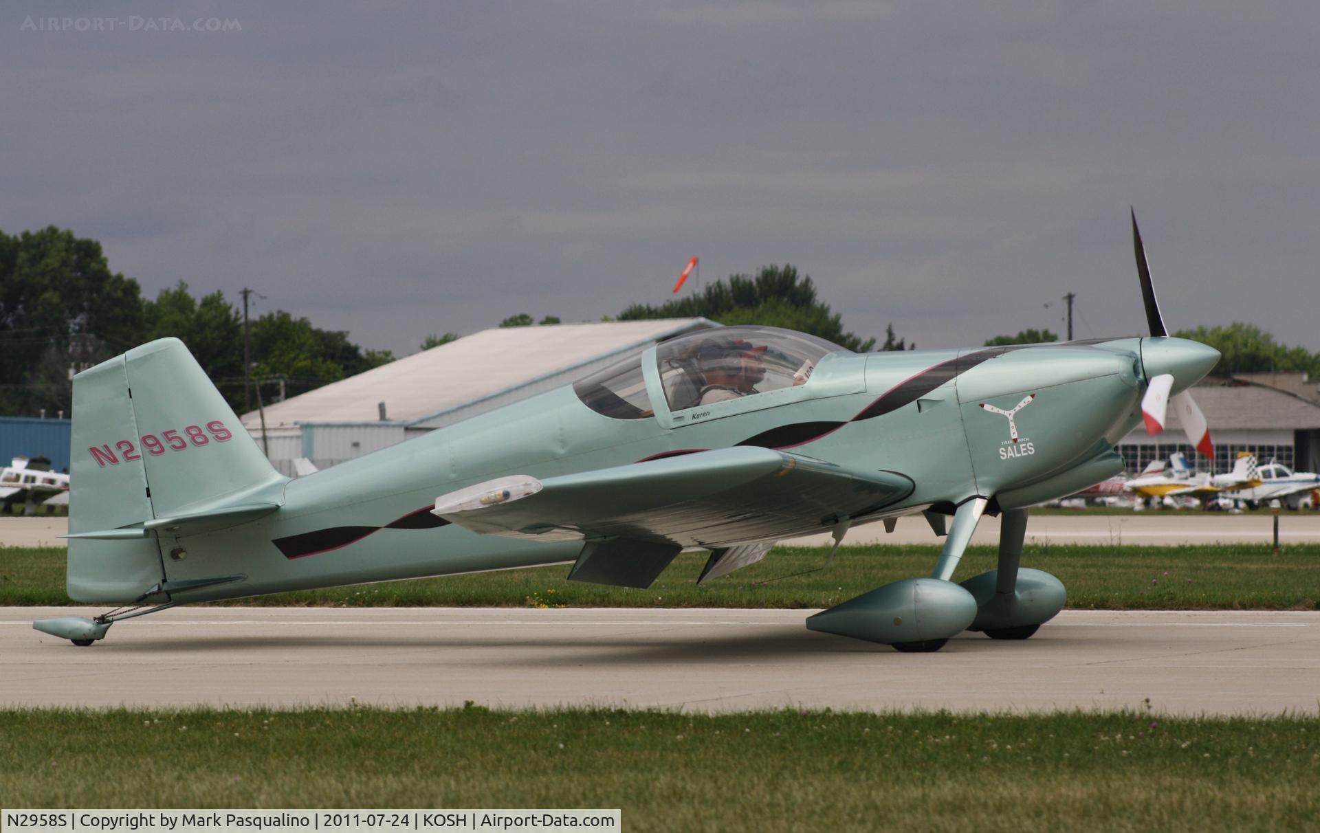 N2958S, 1998 Vans RV-6 C/N 23600, Vans RV-6