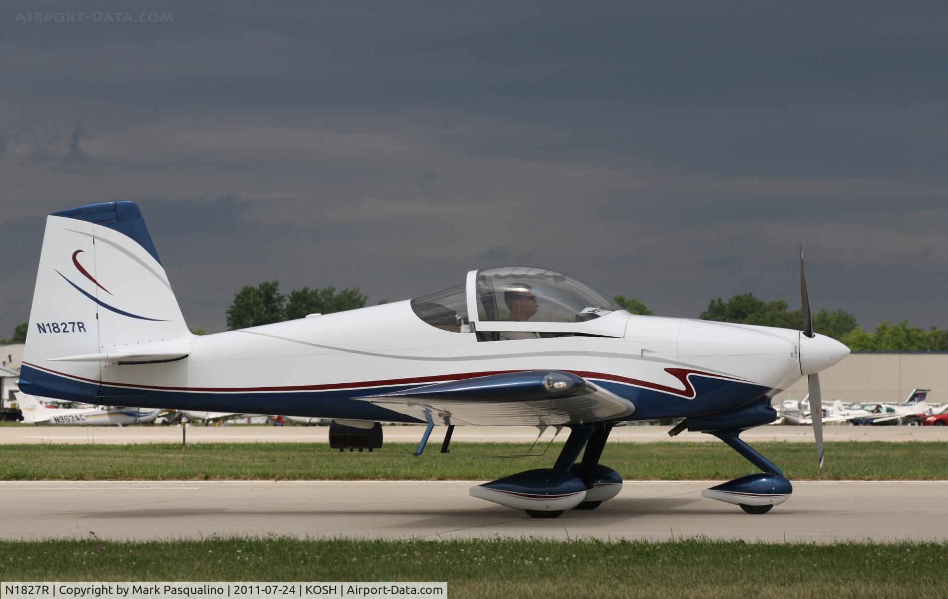N1827R, 2008 Vans RV-7A C/N 70161, Vans RV-7A