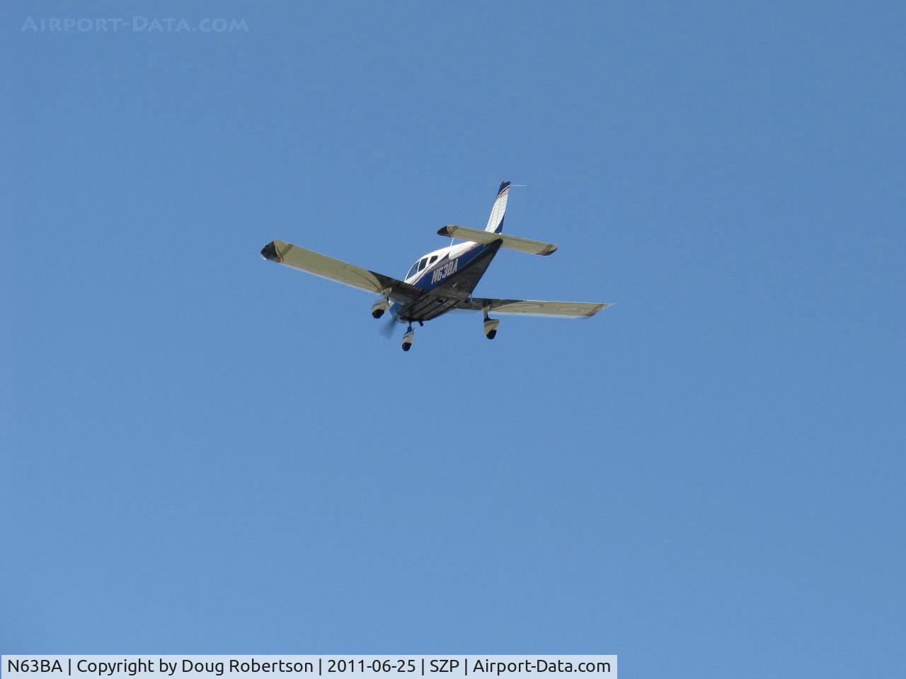 N63BA, 1963 Piper PA-28-180 Cherokee C/N 28-1494, 1963 Piper PA-28-180 CHEROKEE B, Lycoming O&VO-360 180 Hp, takeoff climb Rwy 22