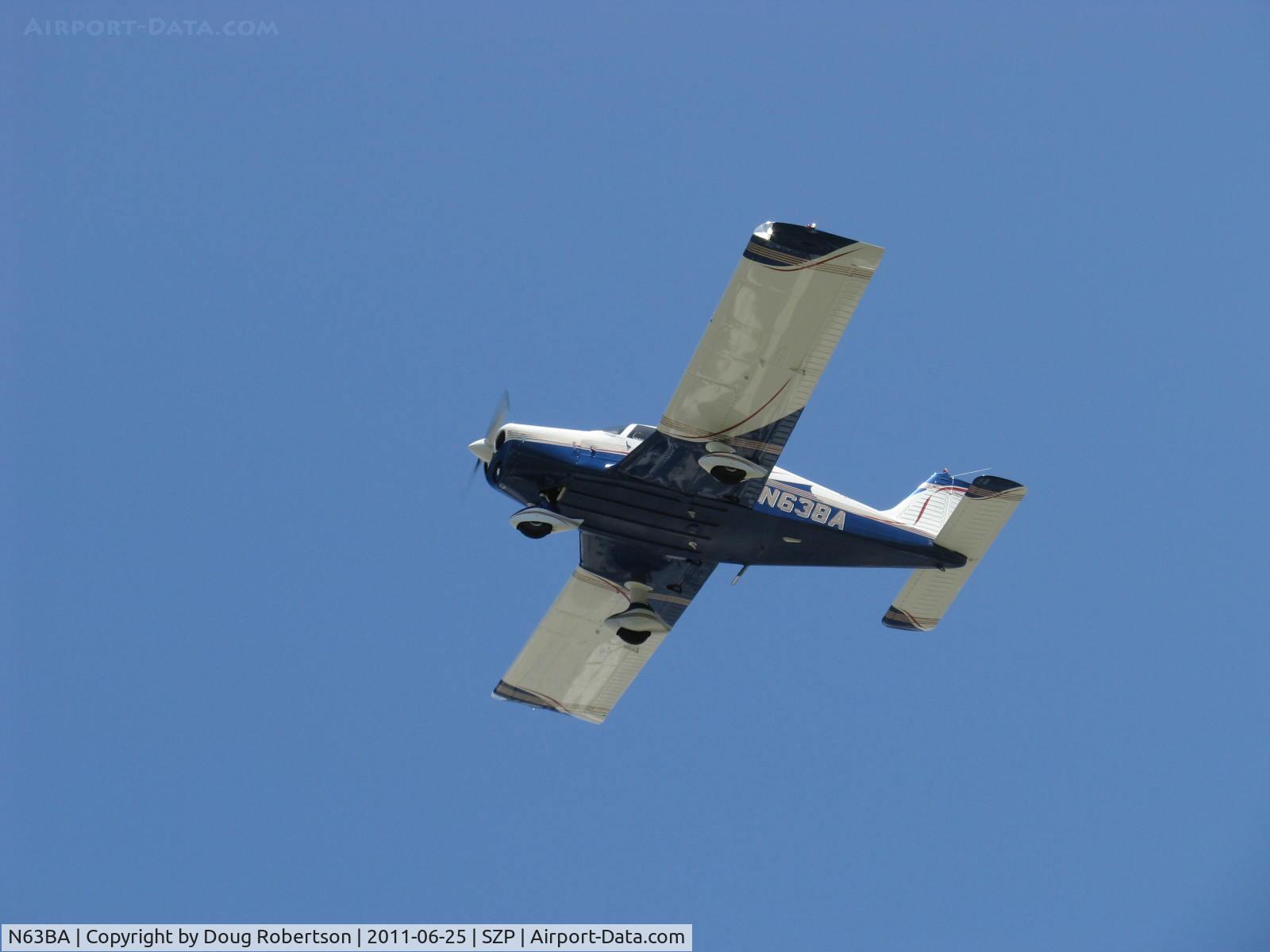N63BA, 1963 Piper PA-28-180 Cherokee C/N 28-1494, 1963 Piper PA-28-180 CHEROKEE B, Lycoming O&VO-360 180 Hp, takeoff climb Rwy 22