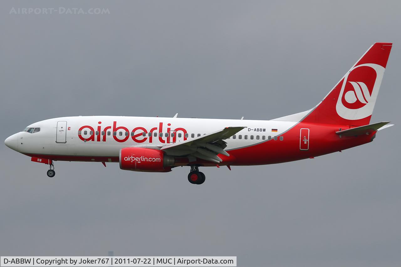 D-ABBW, 2002 Boeing 737-76Q C/N 30642, Air Berlin