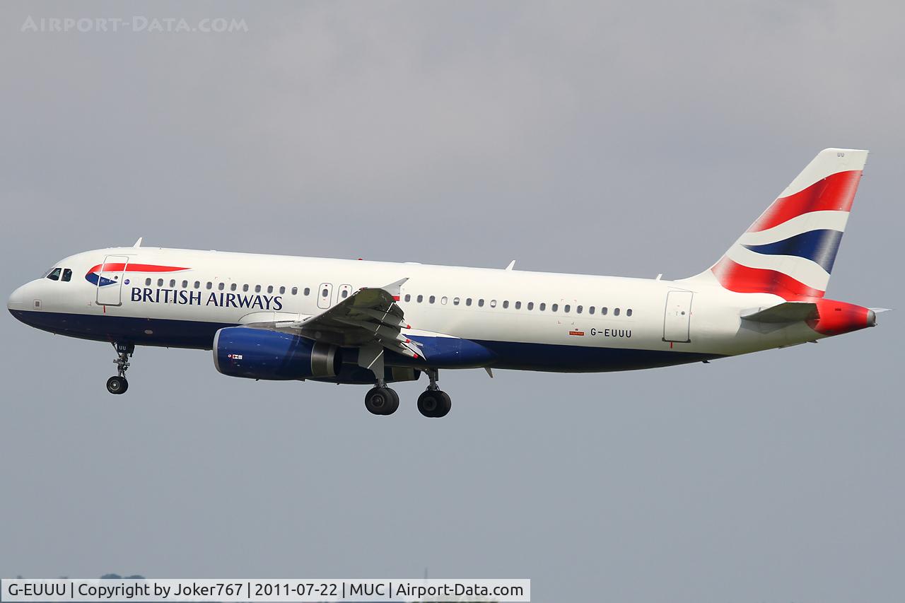 G-EUUU, 2008 Airbus A320-232 C/N 3351, British Airways