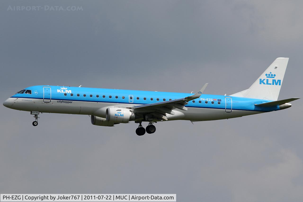 PH-EZG, 2009 Embraer 190LR (ERJ-190-100LR) C/N 19000315, KLM - Royal Dutch Airlines