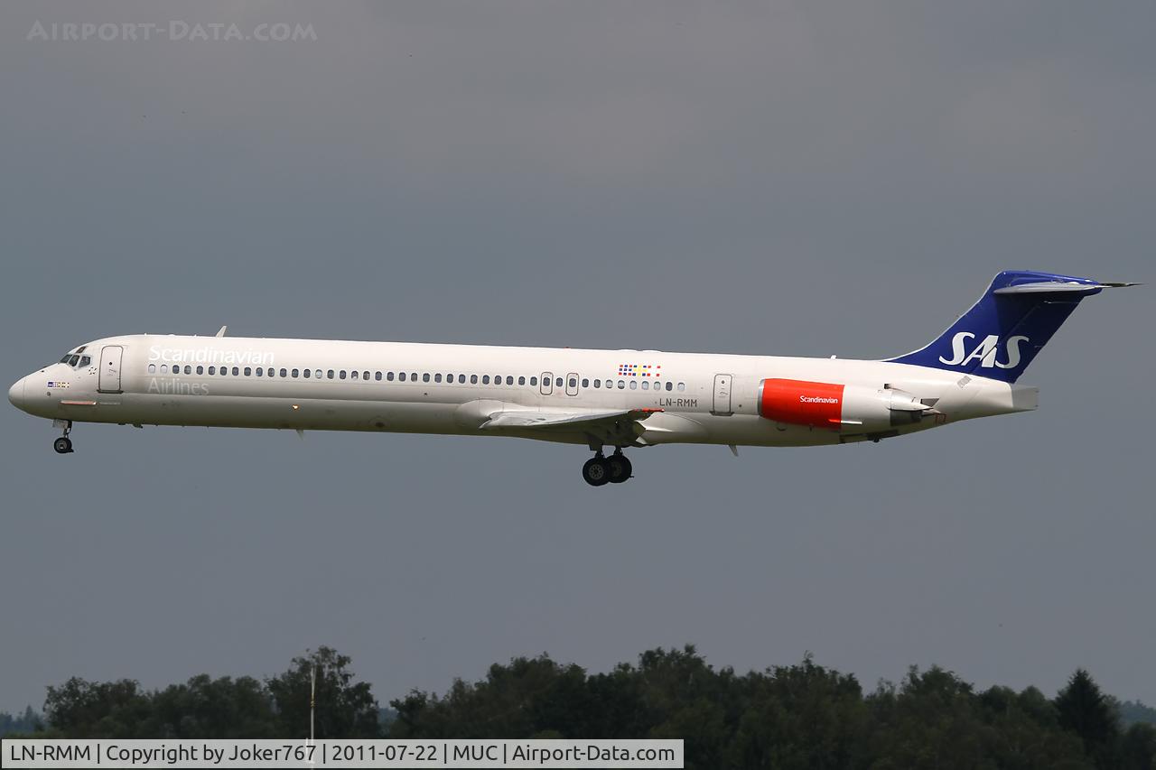 LN-RMM, 1991 McDonnell Douglas MD-81 (DC-9-81) C/N 53005, SAS