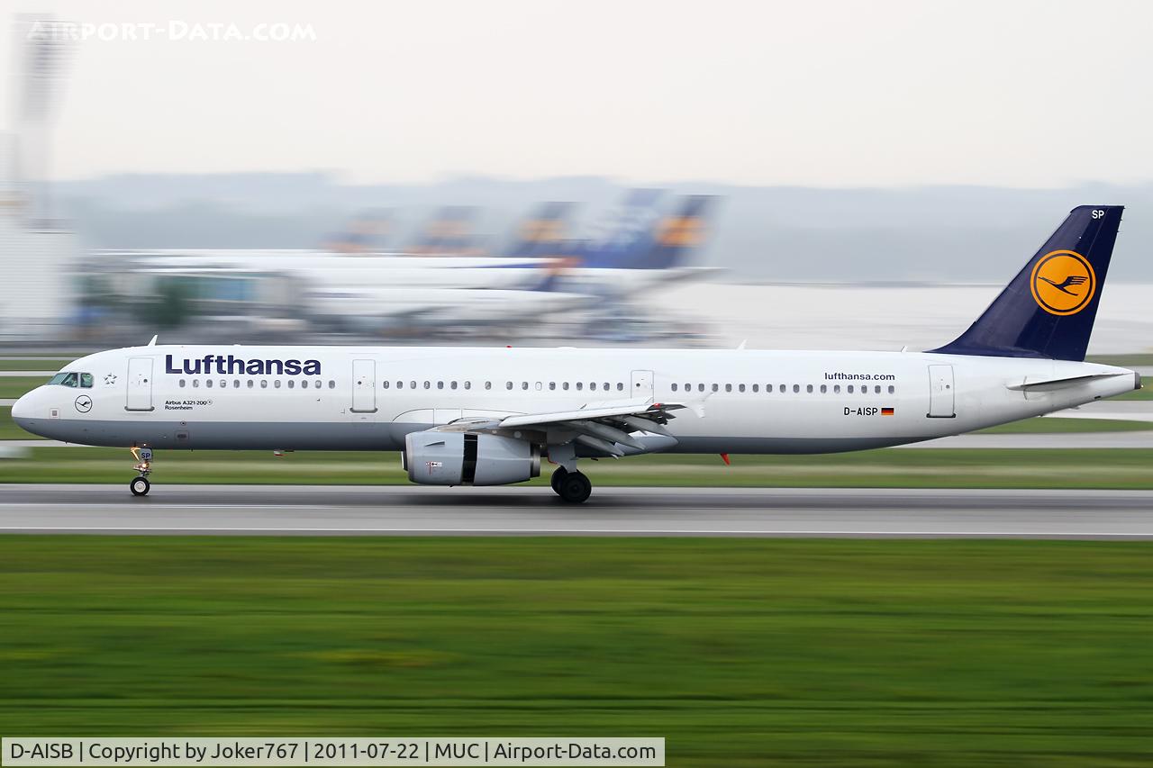 D-AISB, 1999 Airbus A321-231 C/N 1080, Lufthansa