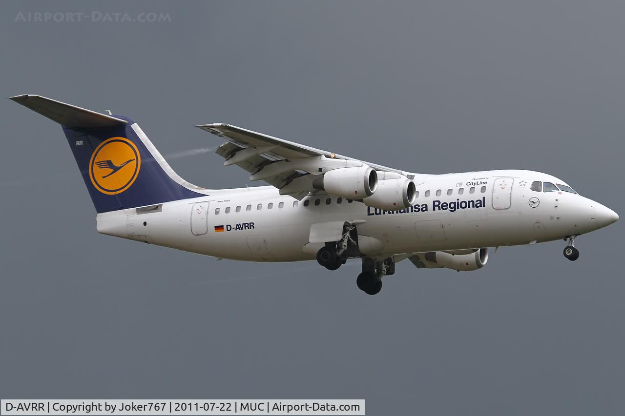 D-AVRR, 1997 BAE Systems Avro 146-RJ85 C/N E.2317, Lufthansa Regional (CityLine)