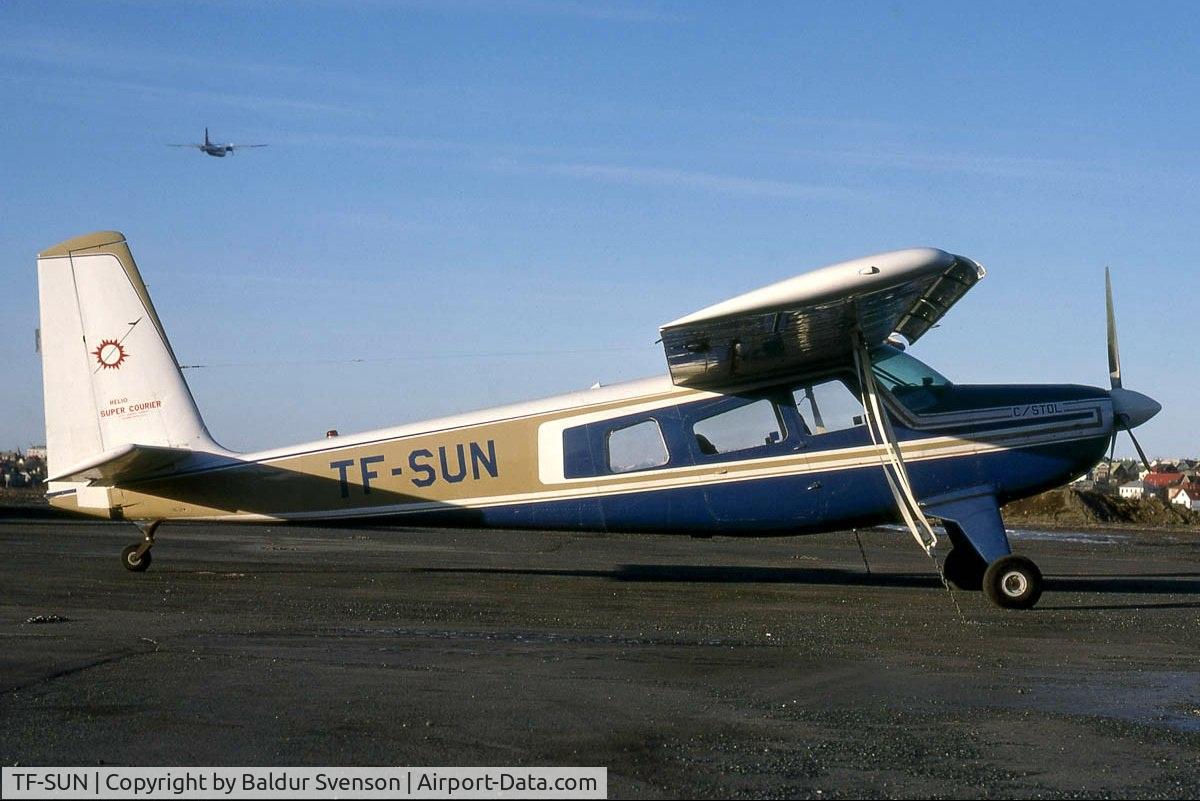 TF-SUN, 1967 Helio H-295-1200 Super Courier C/N 1281, TF-SUN is a 1967  H-295 c/n1281, 6 seats, originally N6341V, now N9061Q