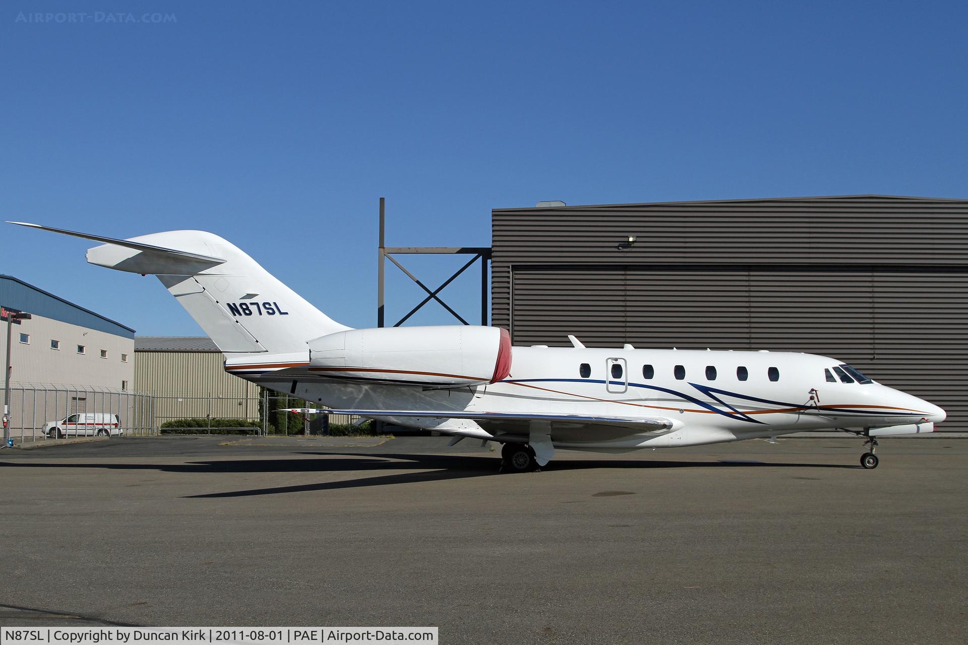 N87SL, 2002 Cessna 750 Citation X C/N 750-0174, Summer at PAE!