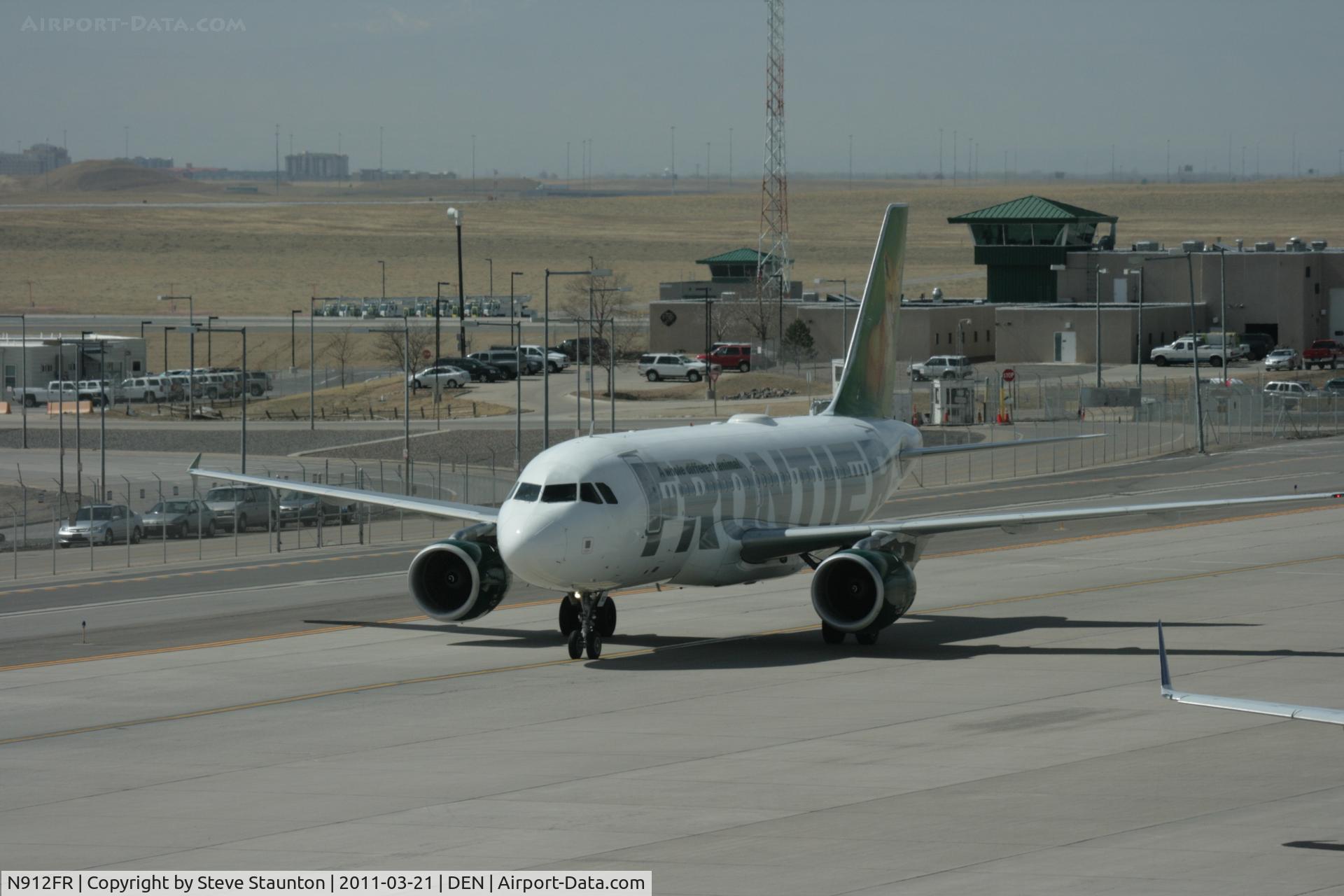 N912FR, 2002 Airbus A319-111 C/N 1803, Taken at Denver International Airport, in March 2011 whilst on an Aeroprint Aviation tour