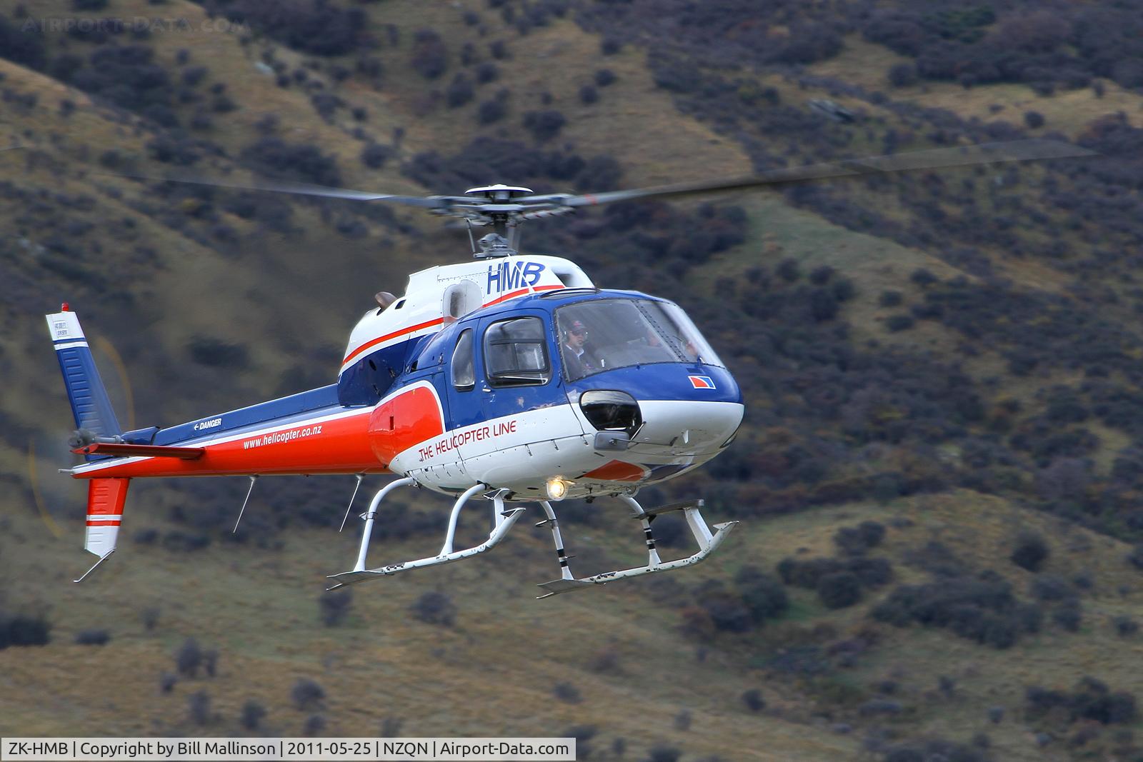ZK-HMB, Aerospatiale AS-355F-1 Ecureuil 2 C/N 5016, bringing tourists back to ground