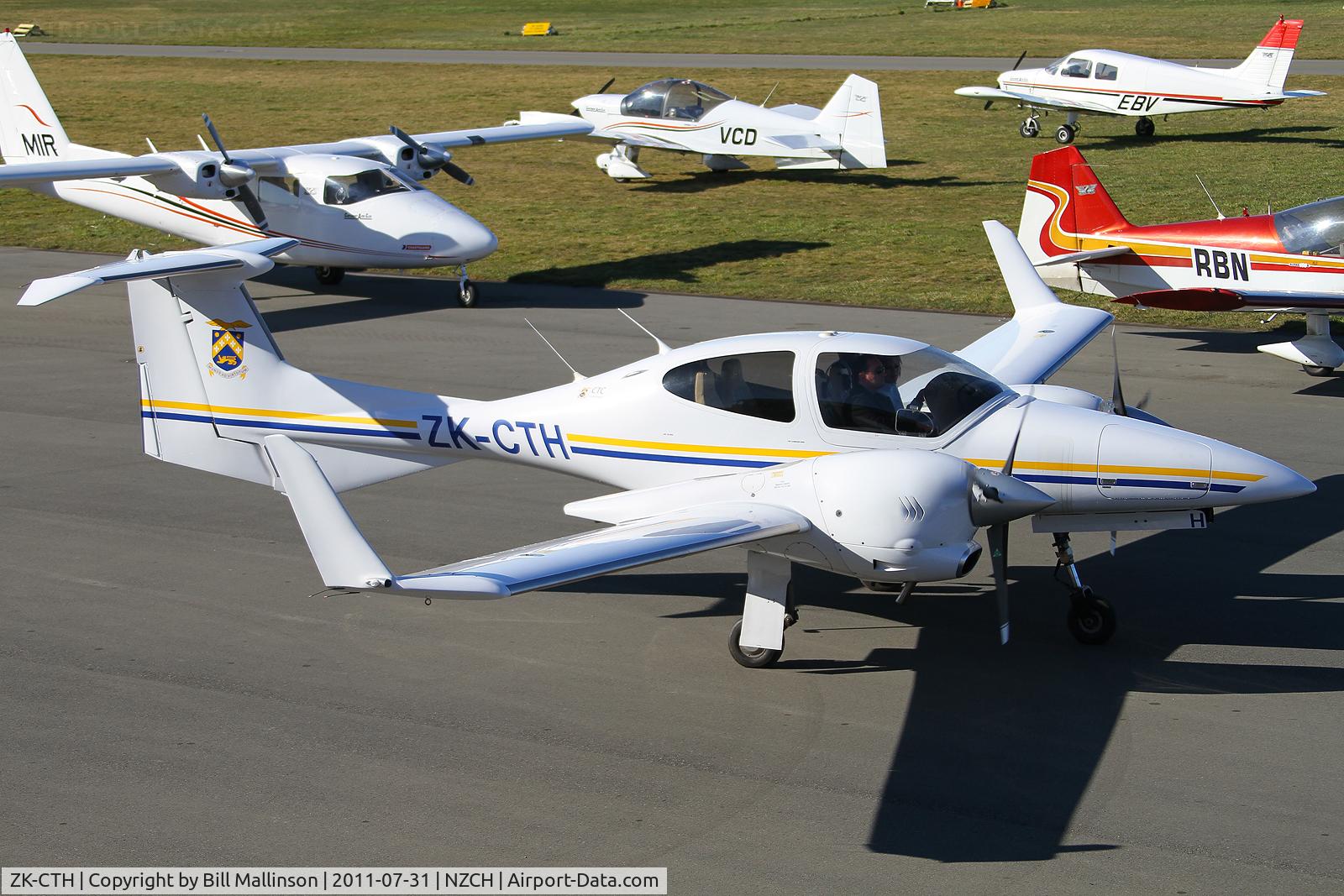 ZK-CTH, 2005 Diamond DA-42 Twin Star C/N 42.076, IFR training flight...HLZ-CHC-ZQN-HLZ