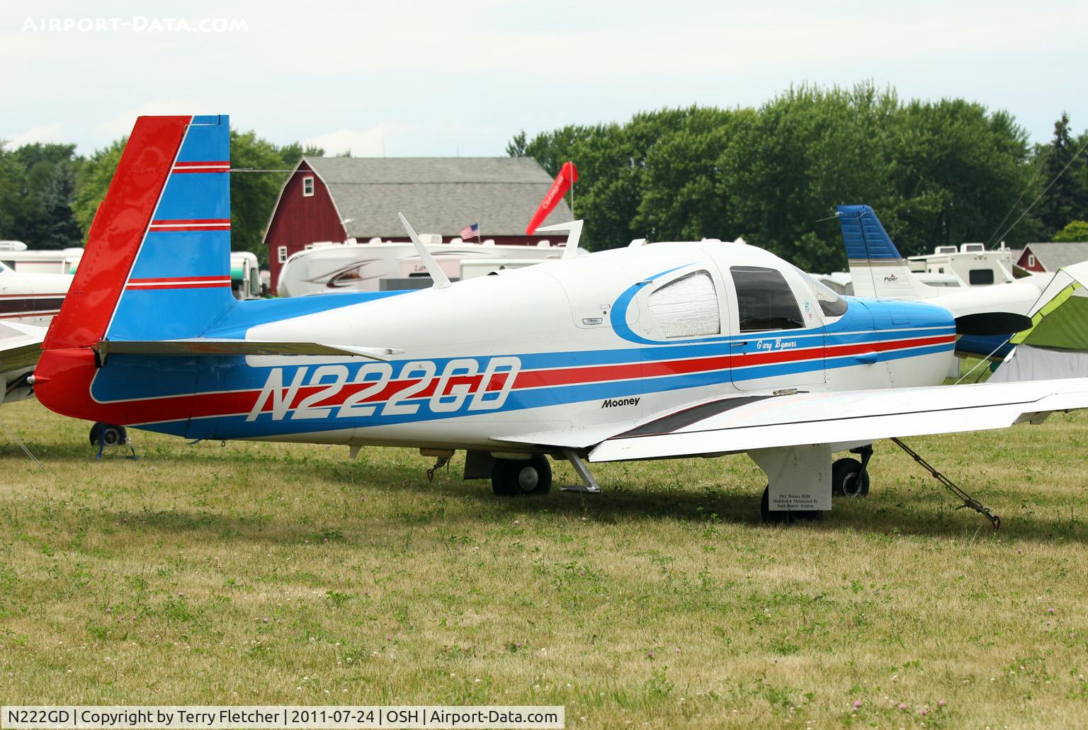 N222GD, 1962 Mooney M20C Ranger C/N 2185, 1962 Mooney M20C, c/n: 2185 at 2011 Oshkosh