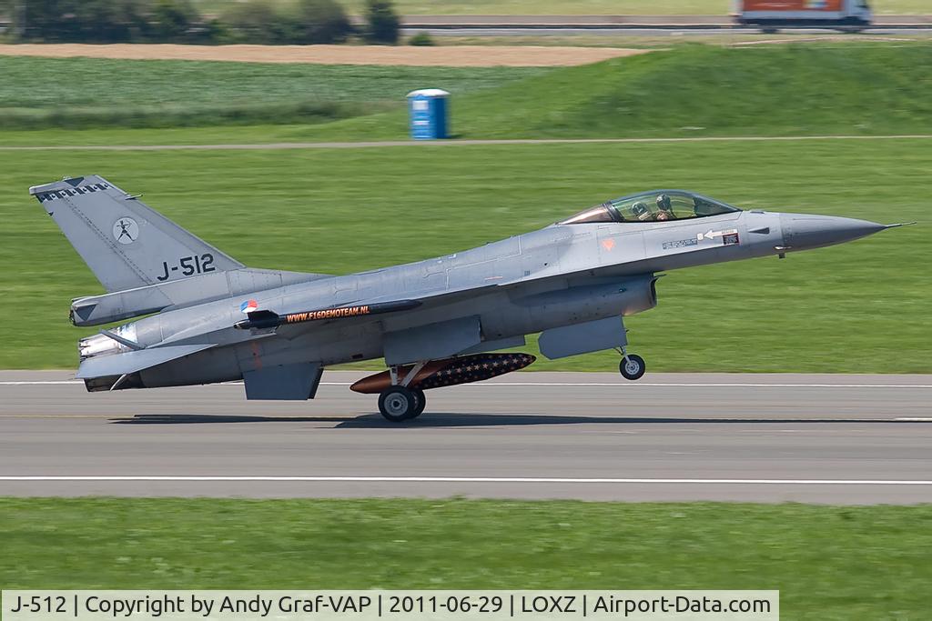 J-512, Fokker F-16AM Fighting Falcon C/N 6D-151, Netherland Air Force F-16