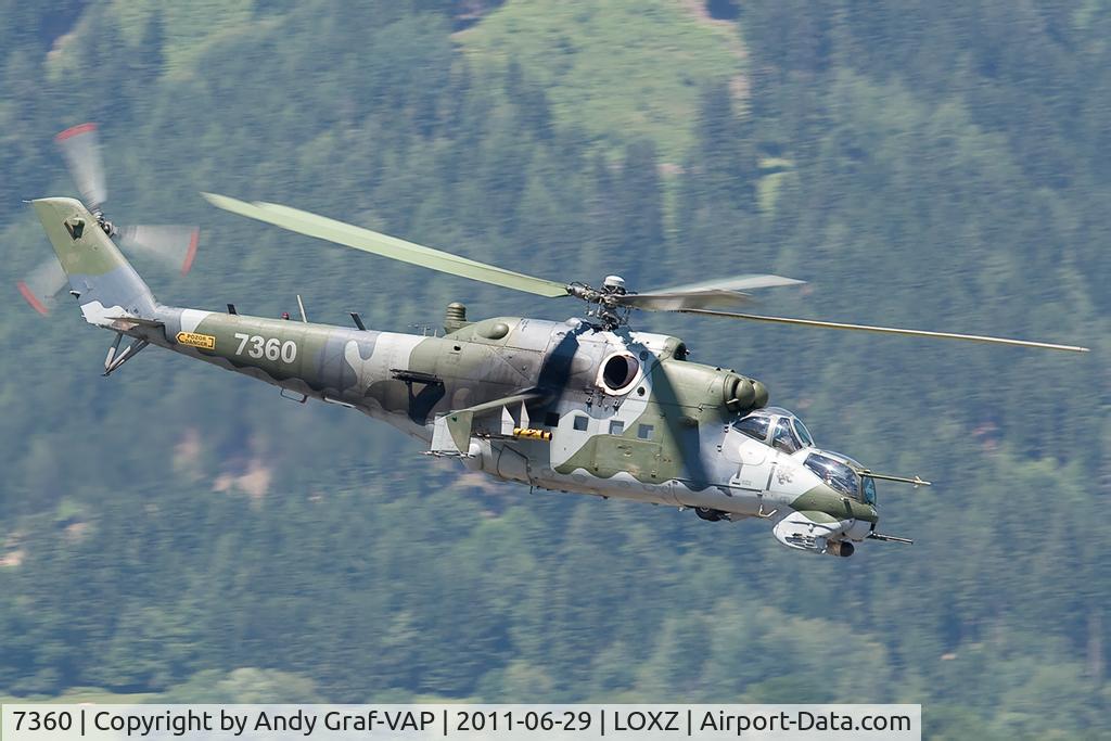 7360, Mil Mi-35 Hind E C/N 087360, Czech Air Force MIL35