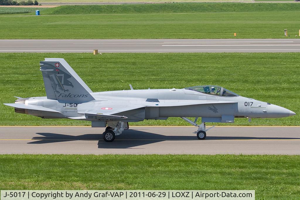 J-5017, McDonnell Douglas F/A-18C Hornet C/N 1365/SFC017, Swiss Air Force F-18