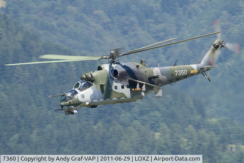 7360, Mil Mi-35 Hind E C/N 087360, Czech Air Force MIL35