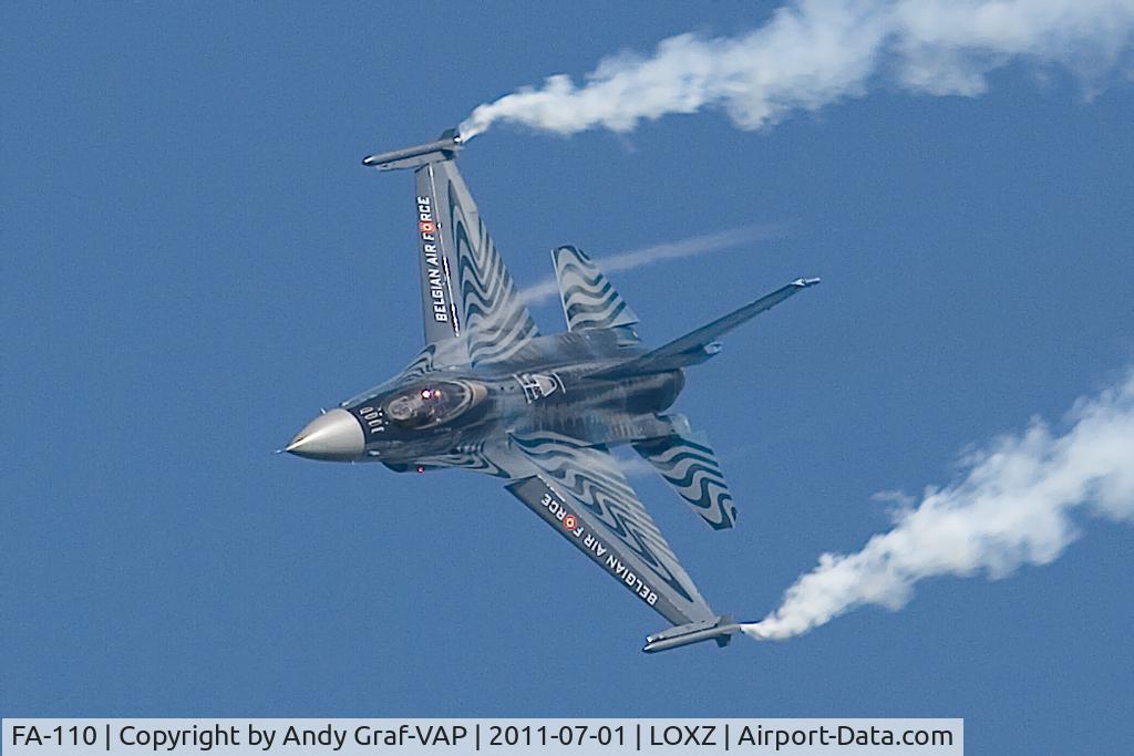 FA-110, SABCA F-16AM Fighting Falcon C/N 6H-110, Belgian Air Force F-16