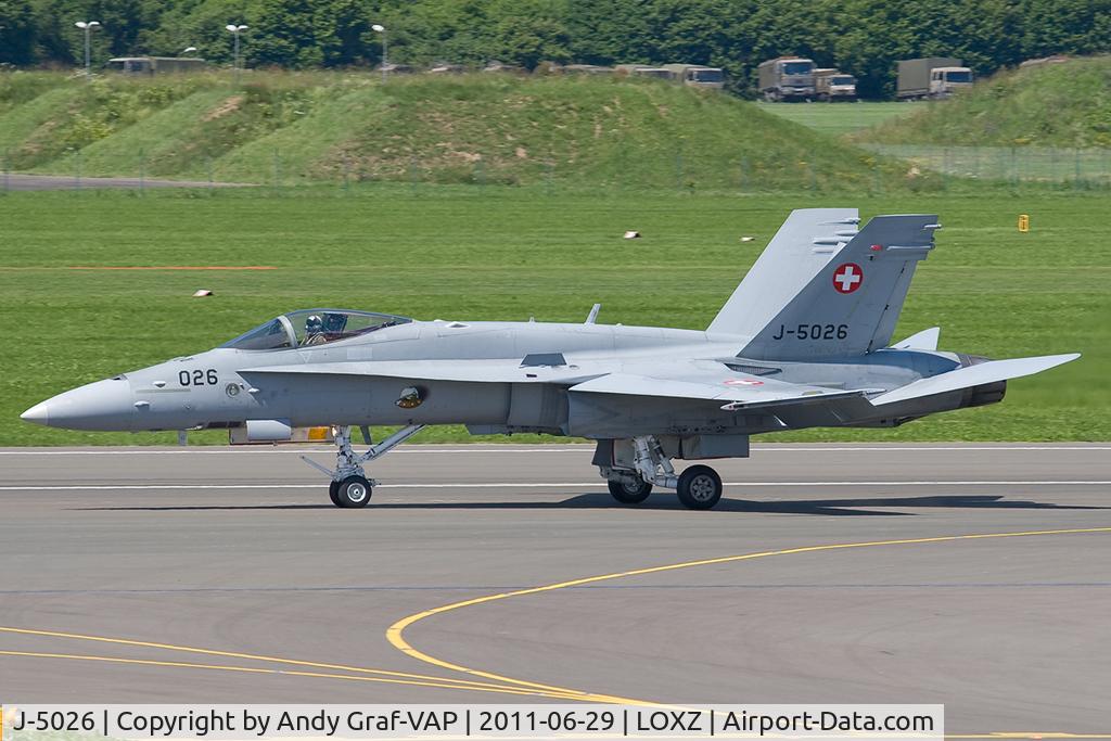 J-5026, 1999 McDonnell Douglas F/A-18C Hornet C/N 1375/SFC026, Swiss Air Force F-18