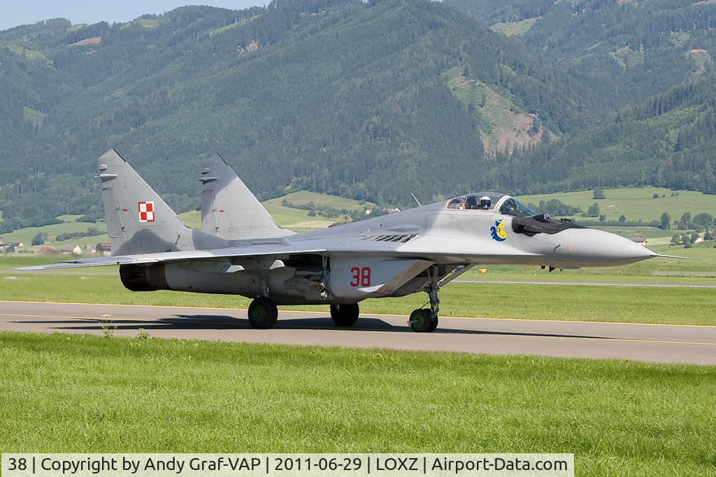 38, Mikoyan-Gurevich MiG-29 C/N 2960532038, Polish Air Force MIG29