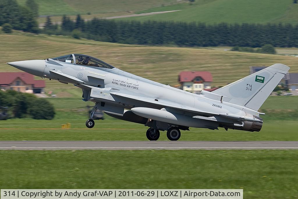 314, 2011 Eurofighter EF-2000 Typhoon F2 C/N CS016, Saudi Arabia Air Force EF2000